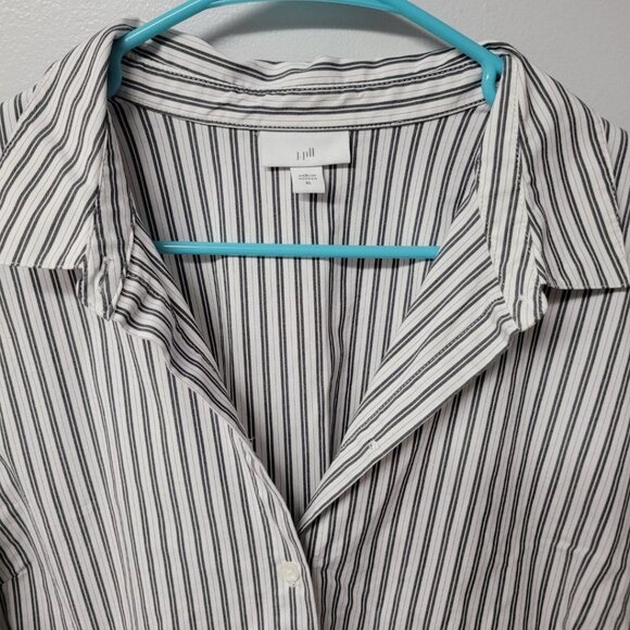 J Jill Striped Button Down Shirt Womens XL Professional Business Collared Top - Picture 2 of 8